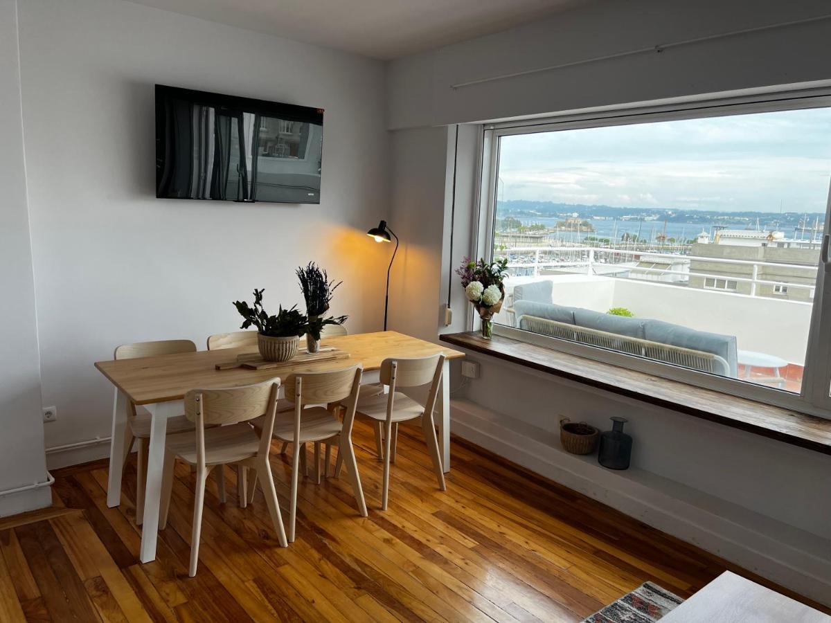 Atico Con Dos Terrazas E Increibles Vistas En Pleno Centro De A Coruña Eksteriør billede